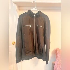 FINAL PRICE Calvin Klein Black and Brown Zip Up Men’s Jacket